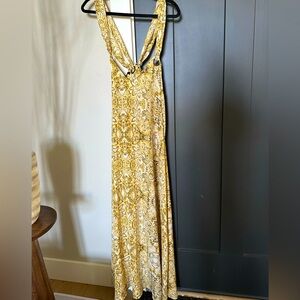 Yellow Floral Maxi Dress